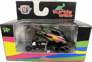 "M2 Machines 1971 Dodge Challenger Funny Car in Turtle Wax livery collectible"
