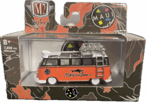 "M2 Machines 1959 VW Microbus Deluxe USA Model – Maui & Sons diecast collectible.